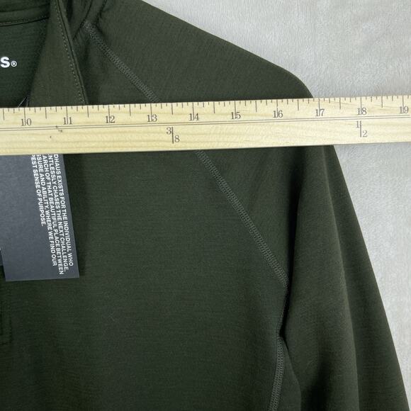 Squidhaus Shirt Mens Small Green Long Sleeve Performance Athletic Gym NWT - Picture 5 of 11